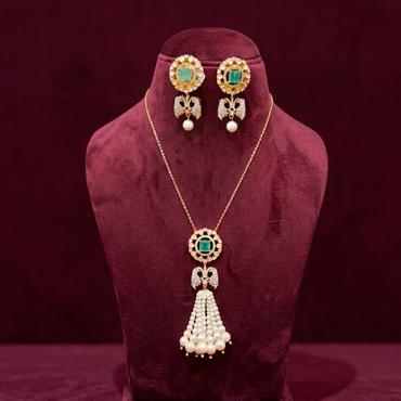 Patatrika Long Necklace & Earrings Set