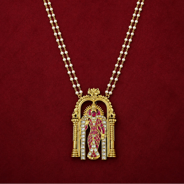 Goddess Meenakshi Pearl Chain