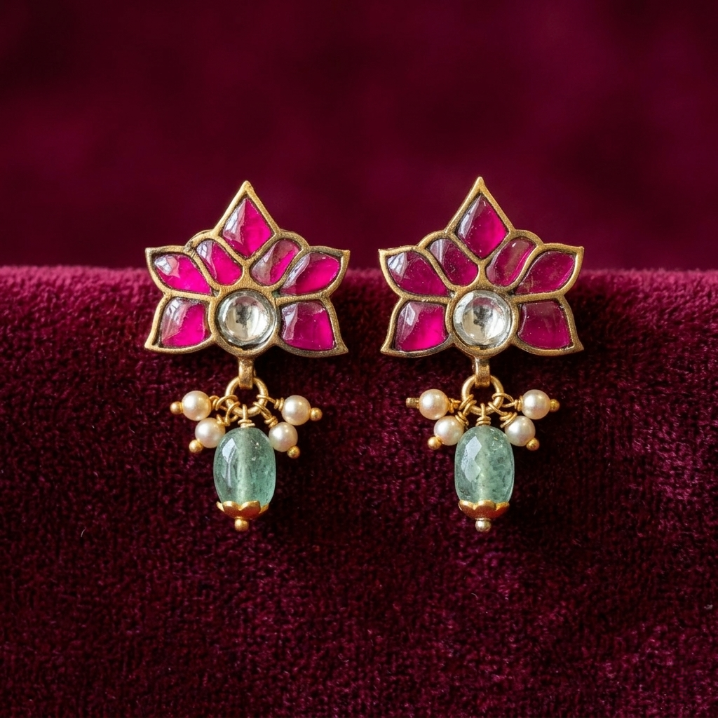 Ardhya Kundan Earrings