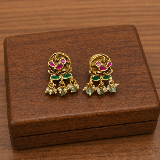 Vihanya Temple Earrings