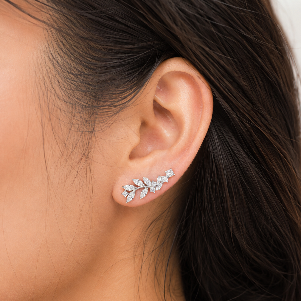 Leaf Stone Earcuff