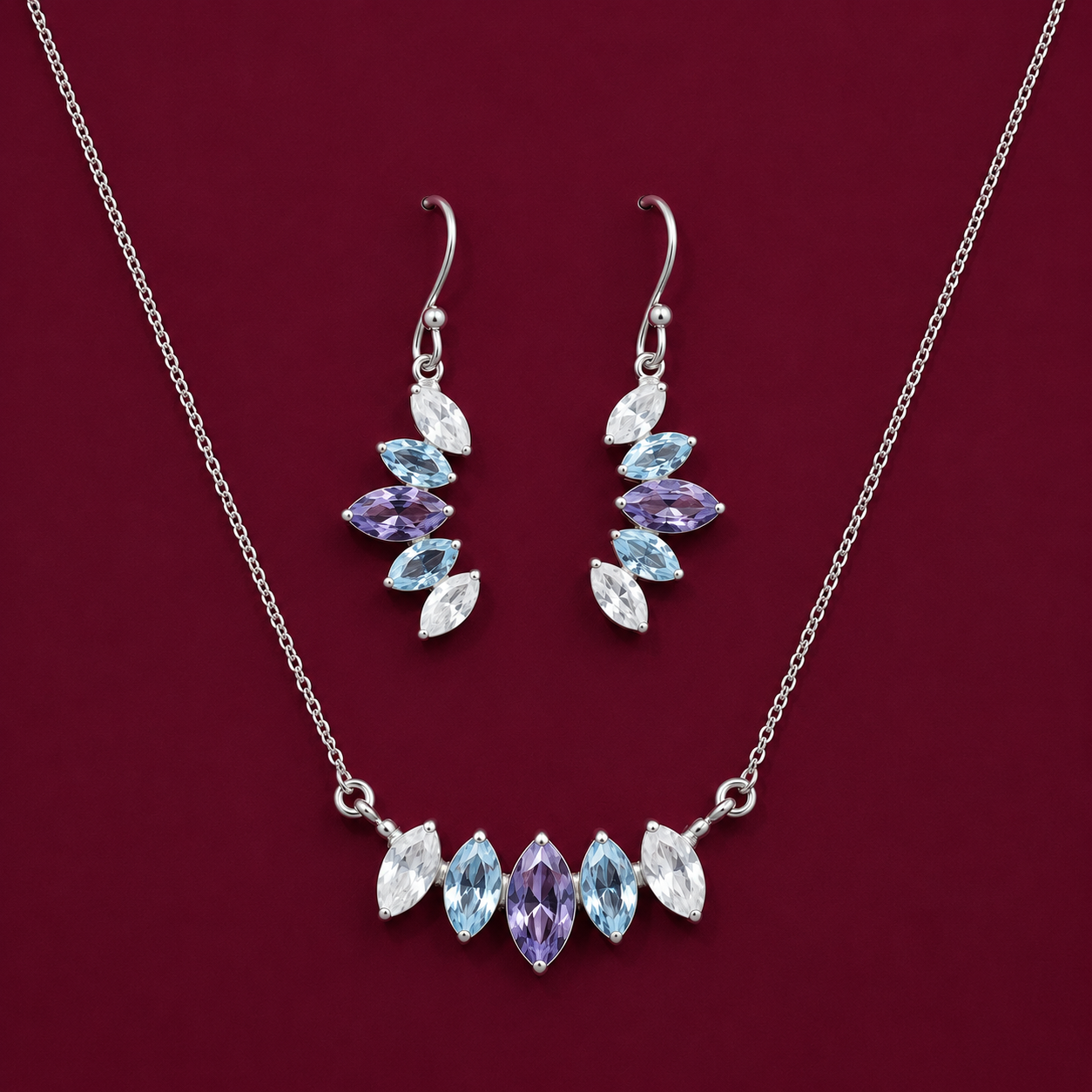 Zivara Chain & Earrings Set