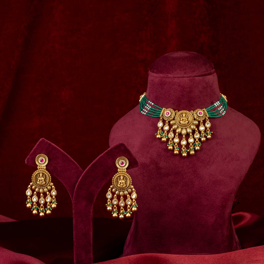 Kankha Necklace & Earrings Set
