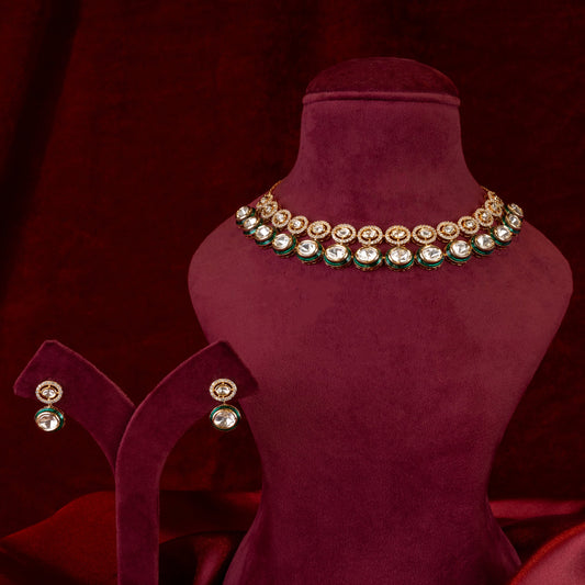 Samitha Moissanite Necklace & Earrings Set