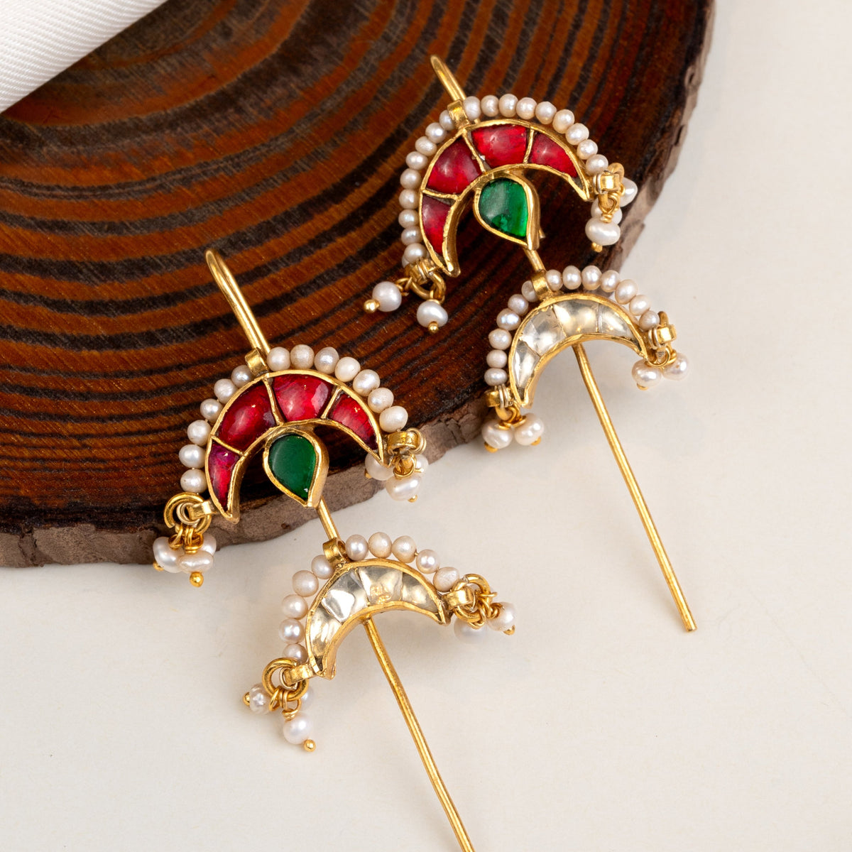Crescent Moon Needle Earcuff