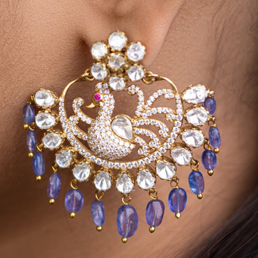 Royal Peacock Chandbali