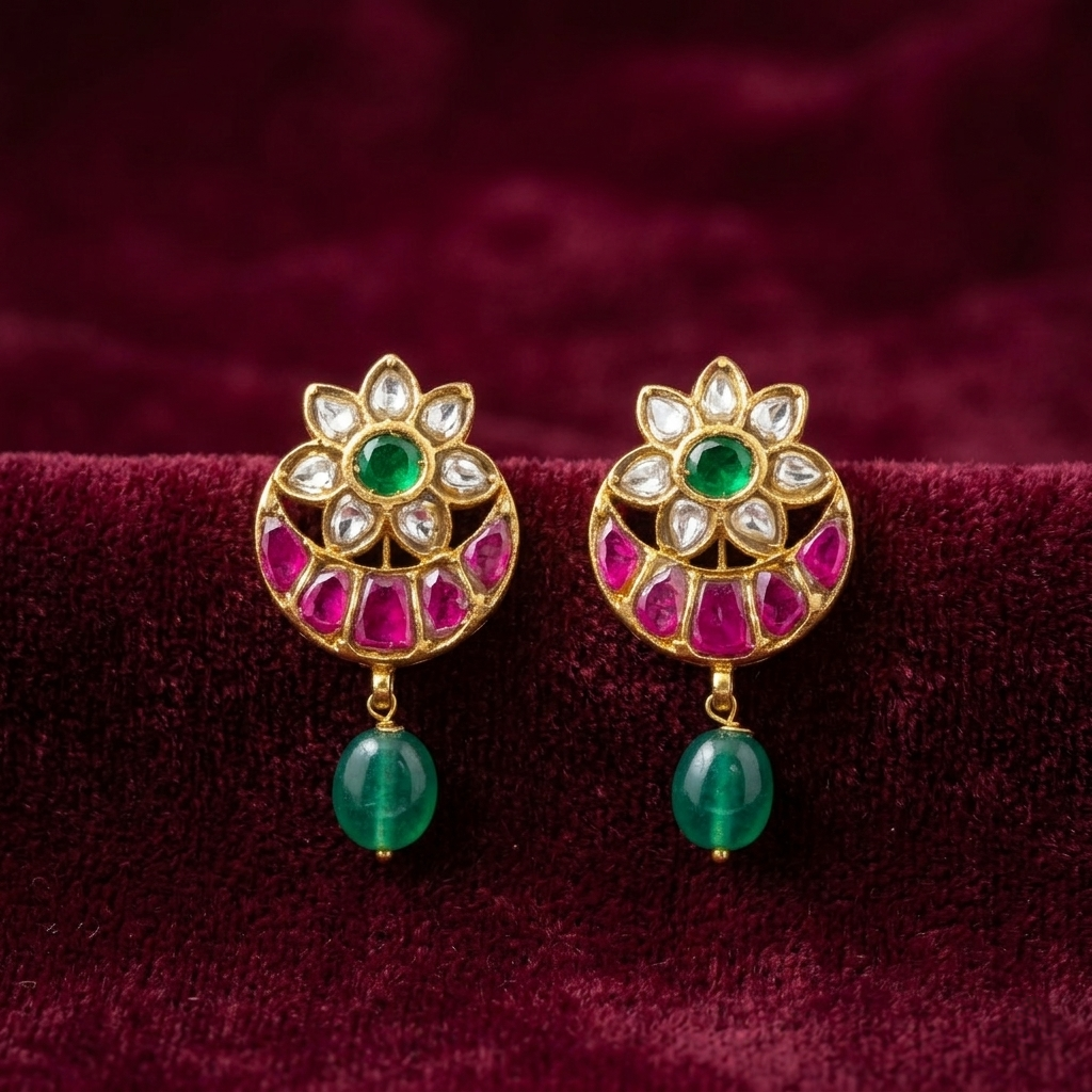 Rohira Kundan Earrings