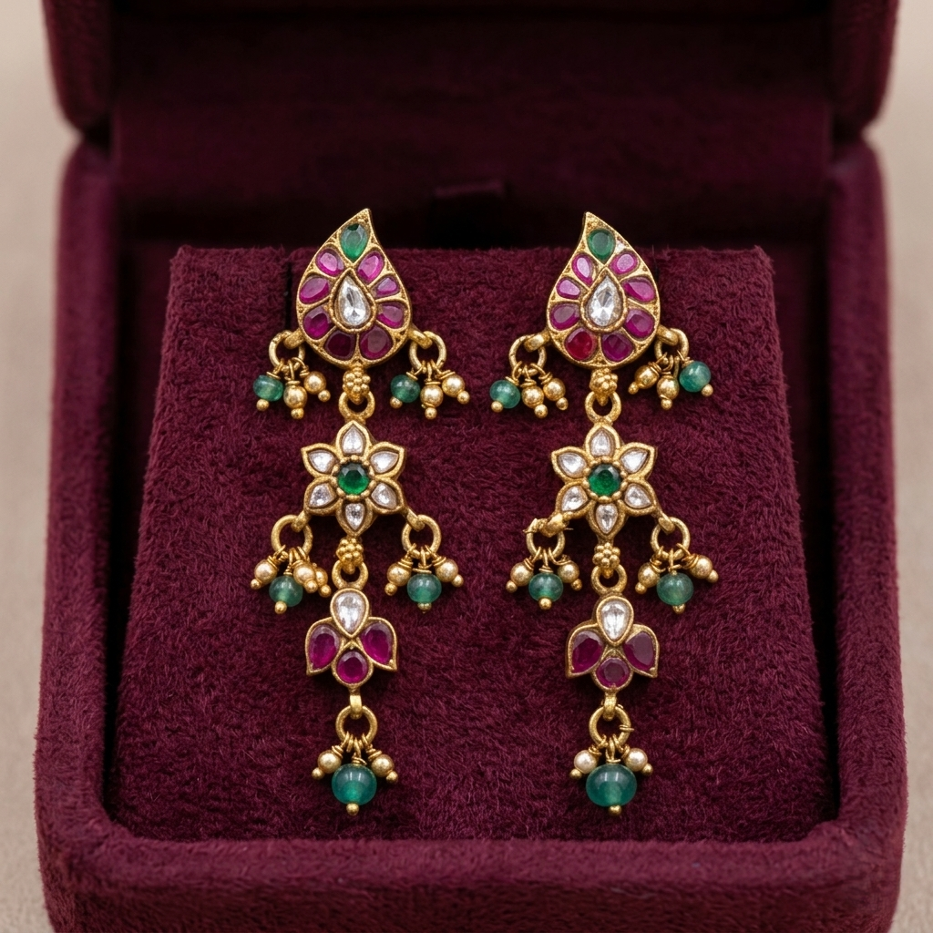 Triniya Kundan Earrings