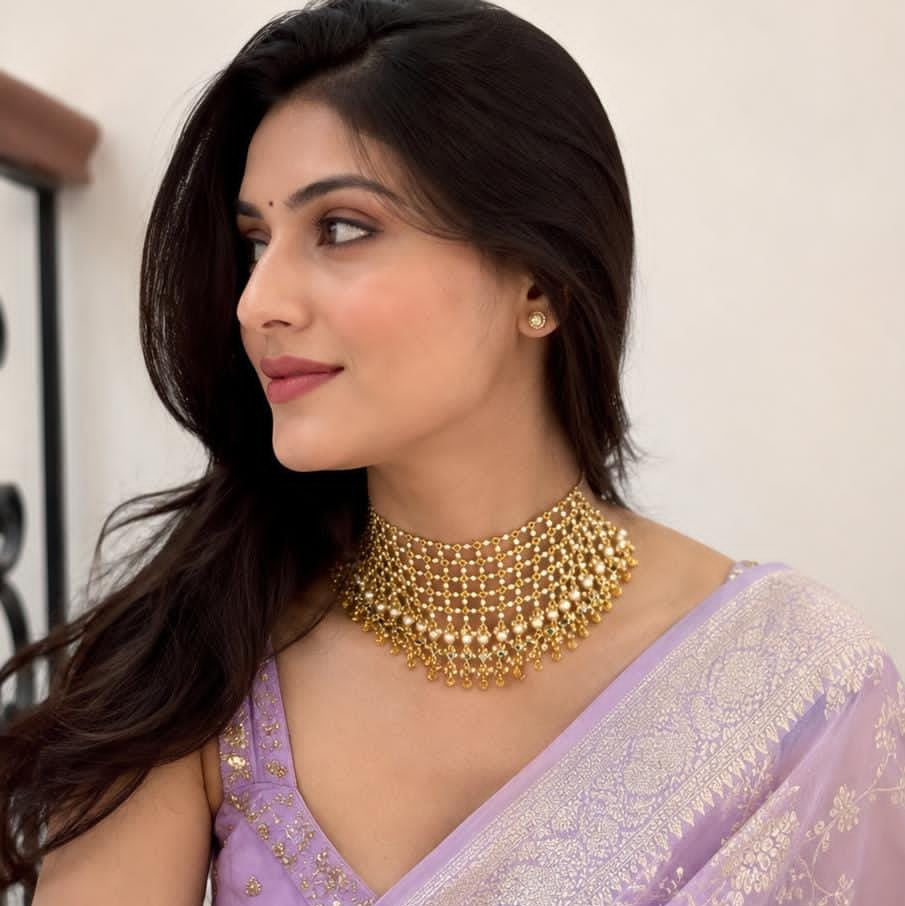 Layered Pearl Choker
