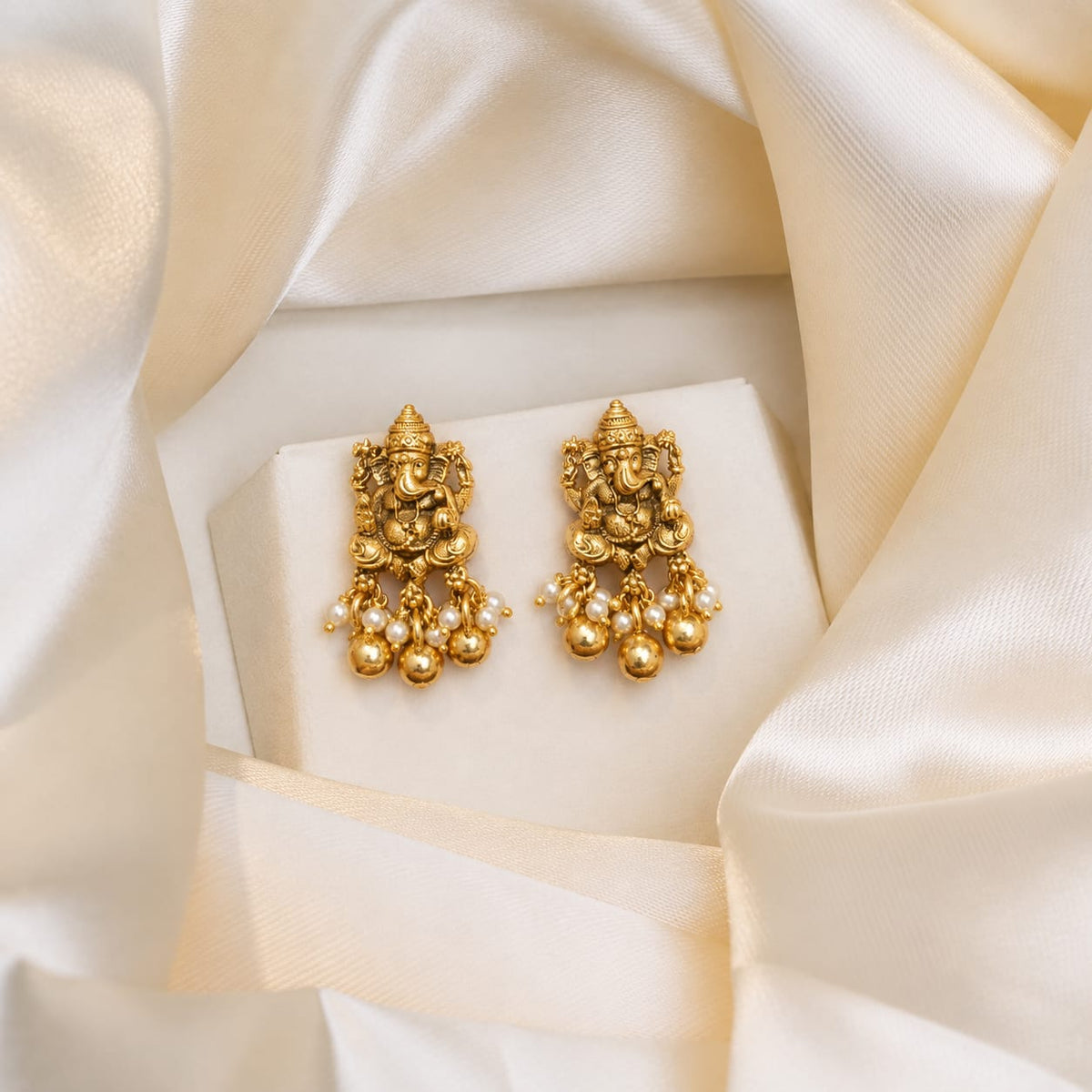 Ekadanta Temple Earrings