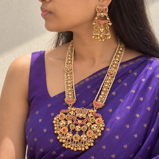 Kretya Heritage Necklace & Earrings Set