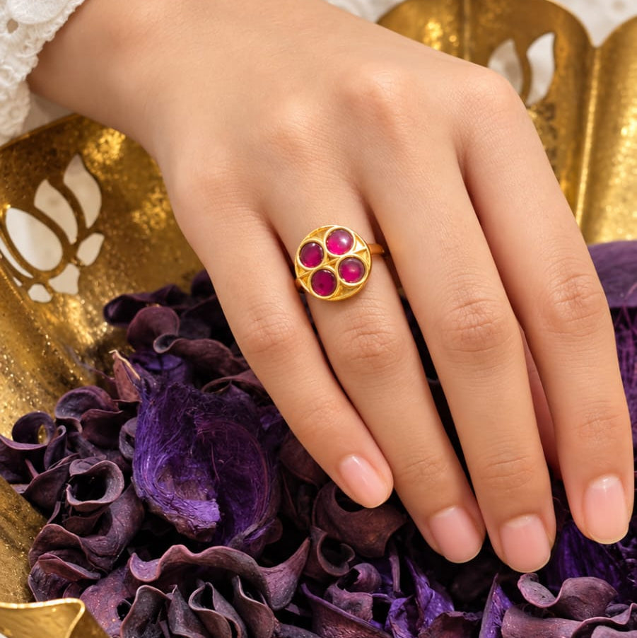 Qiha Kundan Ring