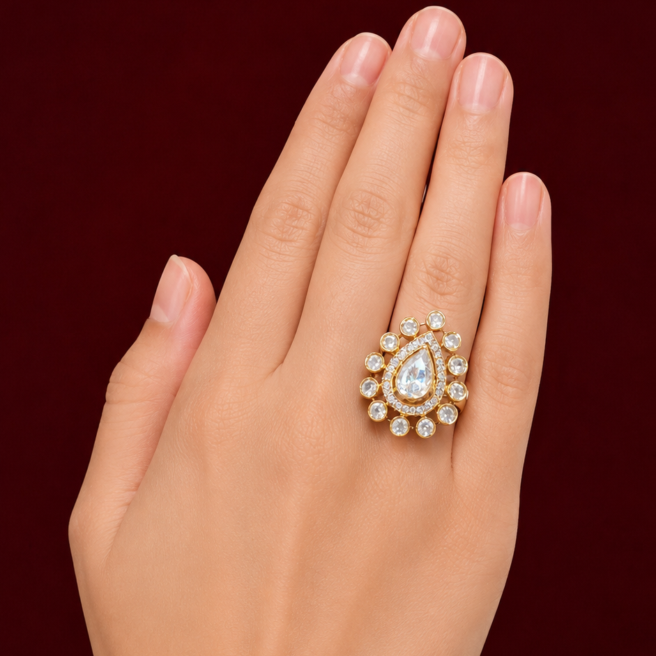 Shiba Moissanite Ring