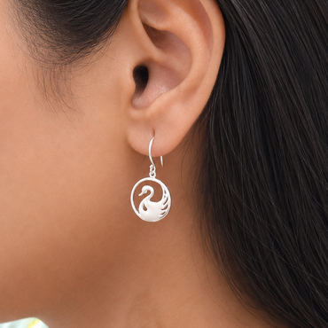 Swan Chain & Earrings Set