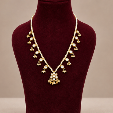 Moukya Pearl Moissanite Necklace