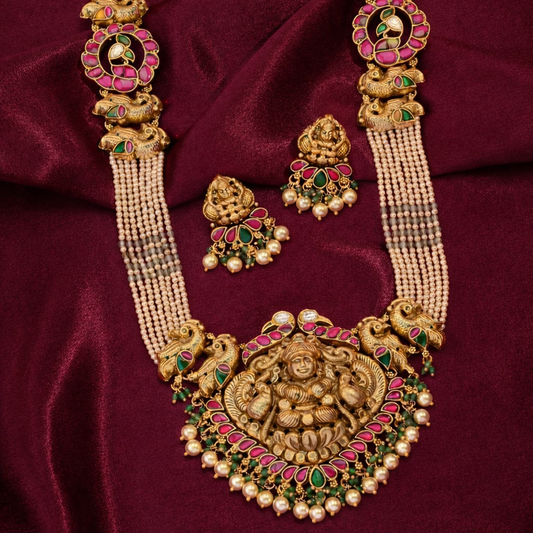 Shripada Long Necklace & Earrings Set