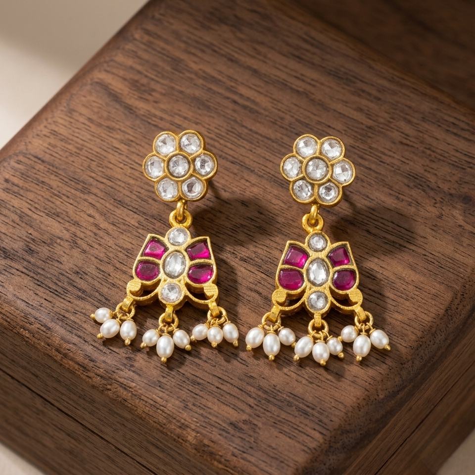 Napali Kundan Earrings
