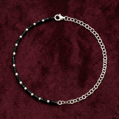 Boho Black Single Leg Anklet