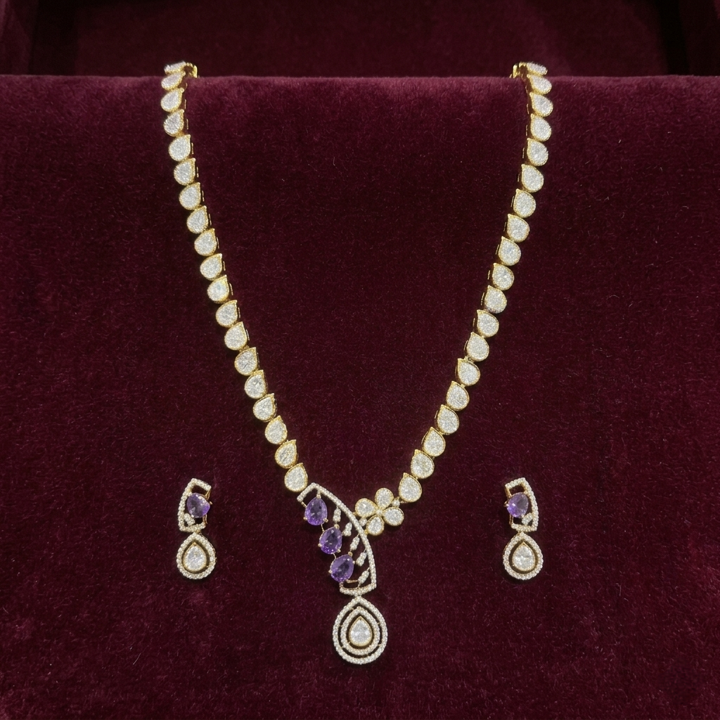 Maarya Victorian Necklace & Earrings Set