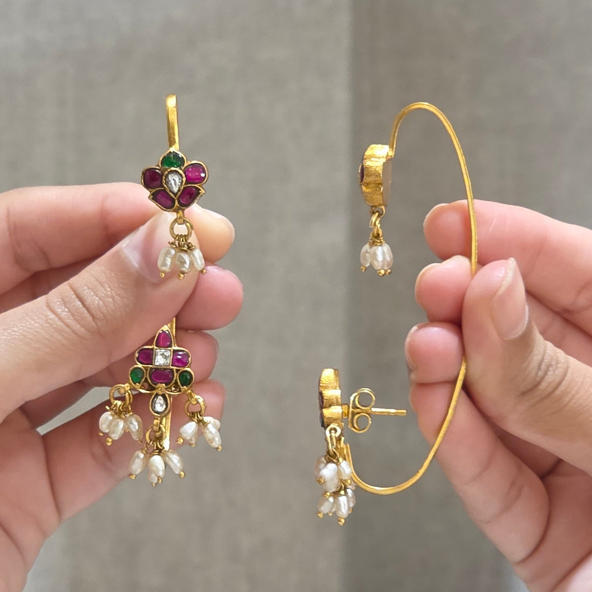 Subiya Bugadi Attached Earrings