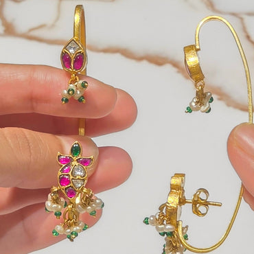 Hijasvi Bugadi Attached Earrings