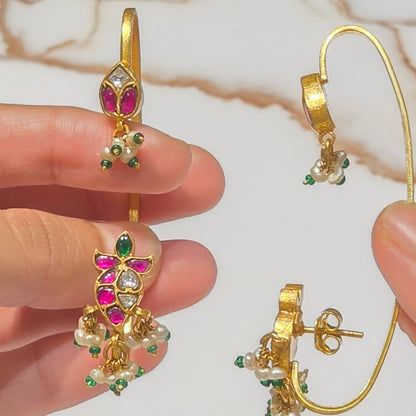 Hijasvi Bugadi Attached Earrings