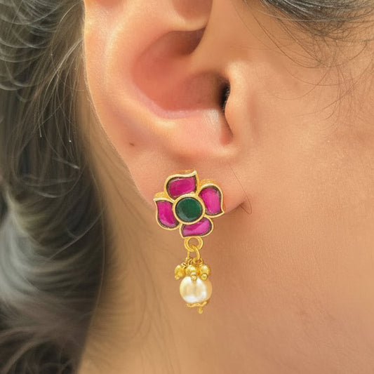 Pravi Kundan Earrings