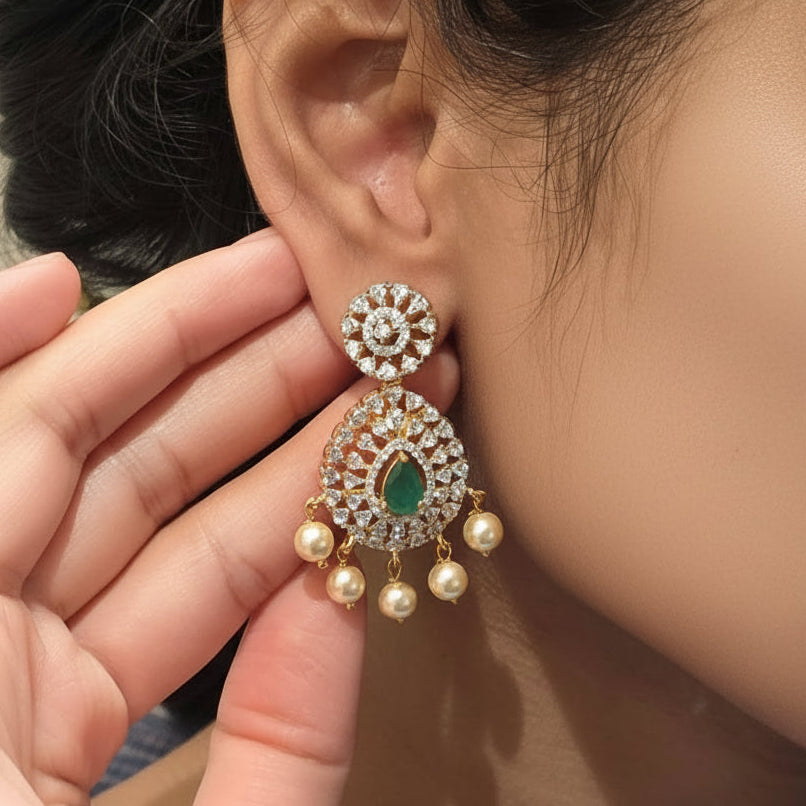 Tarikaa CZ Chandbali