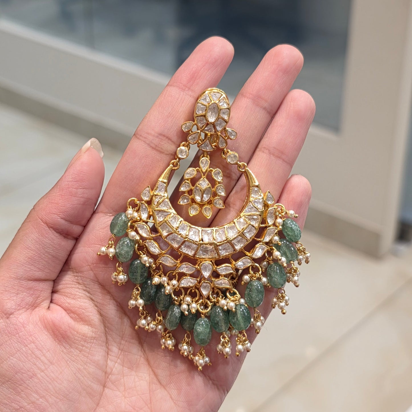 Suchi Moissanite Chandbali