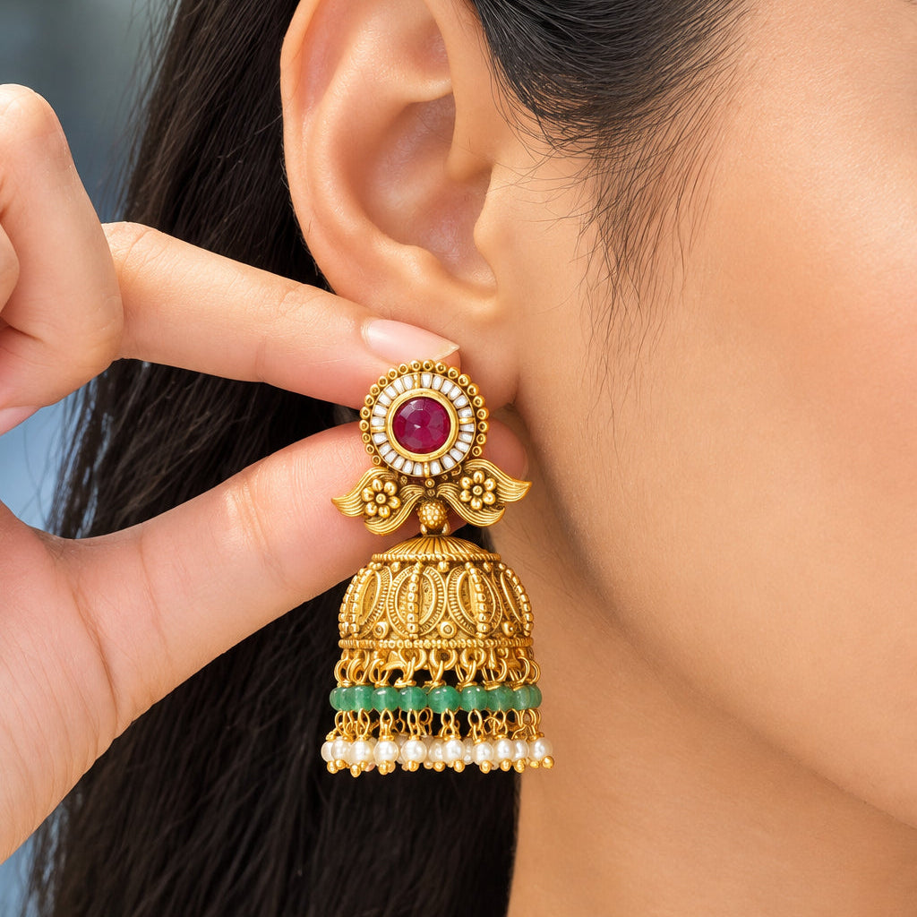 Nayra Jhumka Earrings