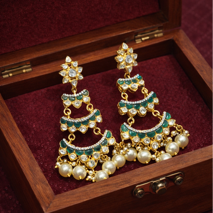 Ishaaya Moissanite Chandbali