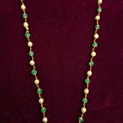 Lakshmi Green Kundan Necklace