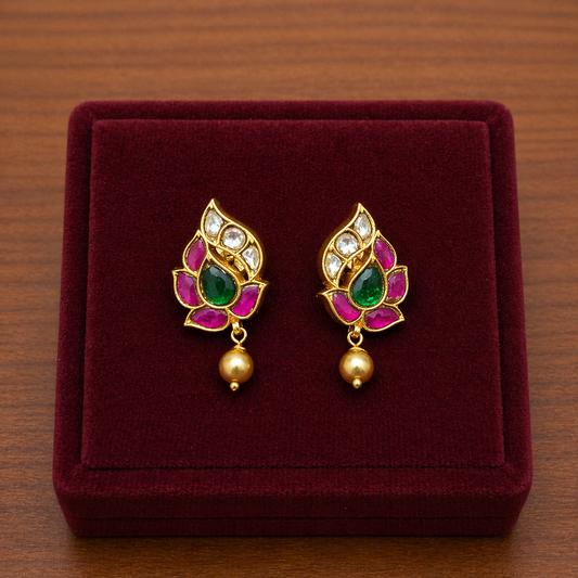 Kachita Kundan Earrings