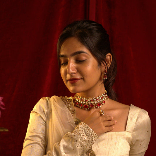 Shahiya Victorian Necklace & Earrings Set