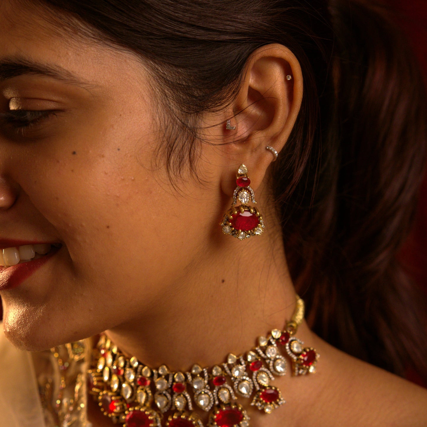 Shahiya Victorian Necklace & Earrings Set