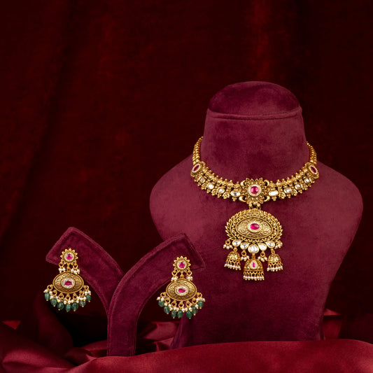 Hamsi Necklace & Earrings Set