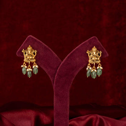 Eshaan Lord Ganesha Choker & Earrings Set