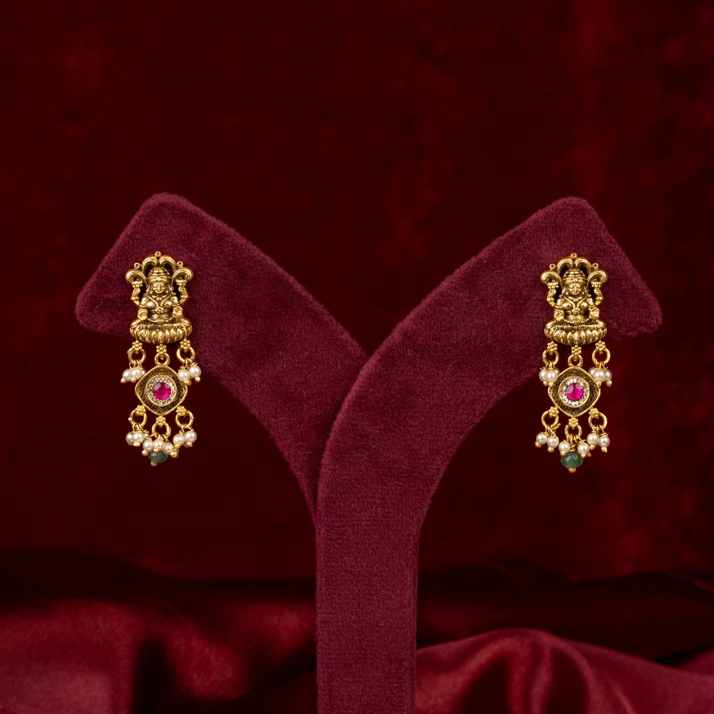 Manasvi Goddess Lakshmi Choker & Earrings Set