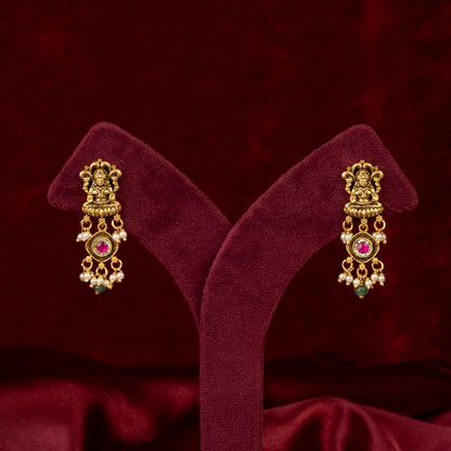 Manasvi Goddess Lakshmi Choker & Earrings Set