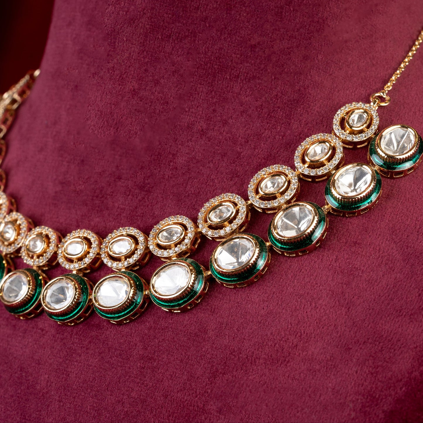 Samitha Moissanite Necklace & Earrings Set