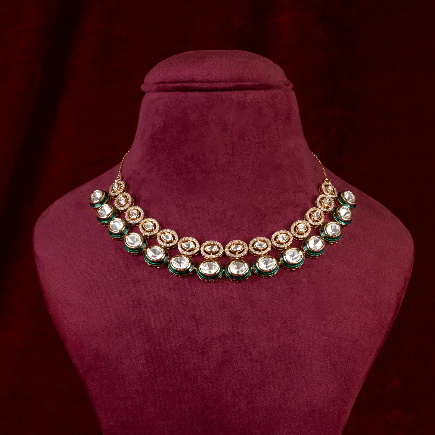 Samitha Moissanite Necklace & Earrings Set