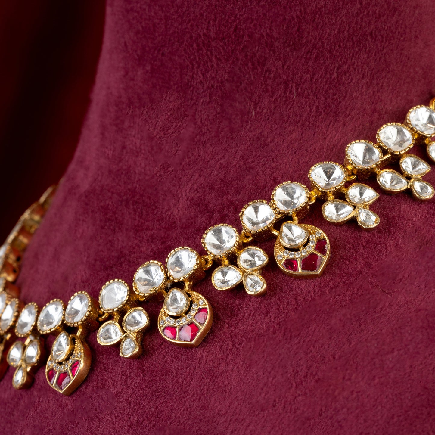 Tralika Moissanite Necklace & Earrings Set