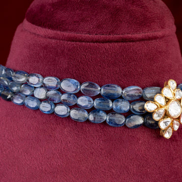 Azure Moissanite Choker