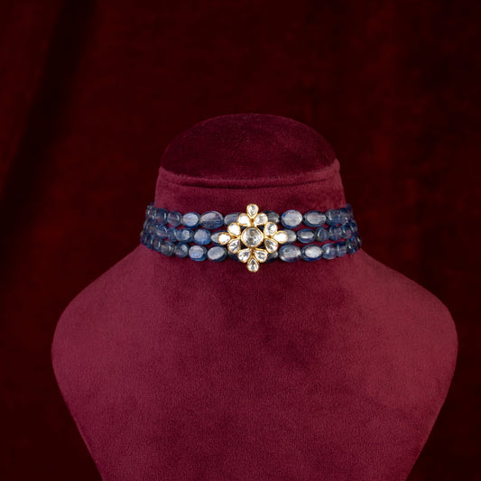 Azure Moissanite Choker