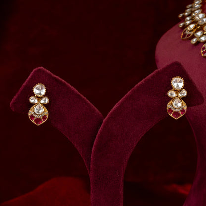 Tralika Moissanite Necklace & Earrings Set
