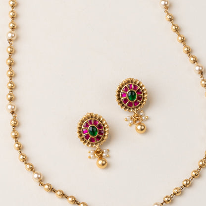Sindura Necklace & Earrings Set