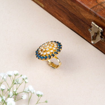 Ishita Moissanite Cocktail Ring