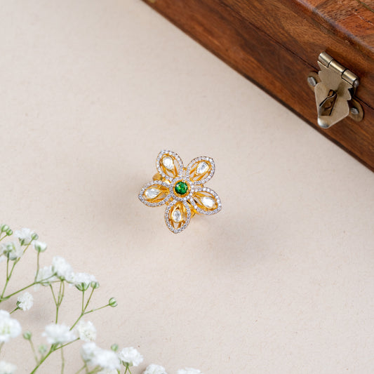 Aadhira Moissanite Ring