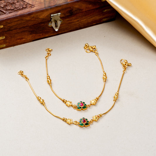 Dhara Kundan Anklet