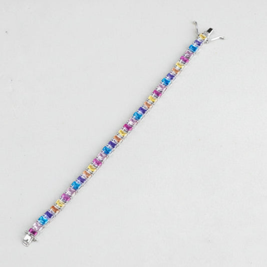 Rainbow Silver Bracelet